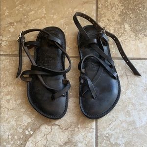 Handmade leather sandal